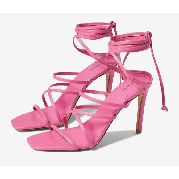 GUESS Women's Zabyie Pink Strappy Heeled Sandals Size 9 Party/Cocktail - Picture 1 of 16